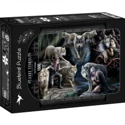 Bluebird Puzzle: Anne Stokes - Wolf collage (1500)