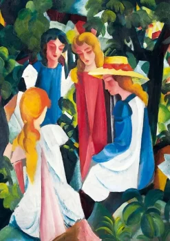 Bluebird Puzzle: August Macke - Four Girls, 1913 (1000)