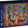 Bluebird Puzzle: Ciro Marchetti - Window Shelf Cats (500)