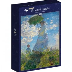 Bluebird Puzzle: Claude Monet - Woman with a Parasol, Madame Monet and Her Son (3000)