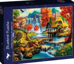 Bluebird Puzzle: Country House by the Water Fall (1000)