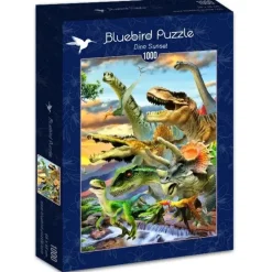 Bluebird Puzzle: Dino Sunset (1000)