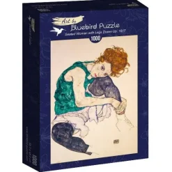Bluebird Puzzle: Egon Schiele - Seated Woman with Legs Drawn Up, 1917 (1000)