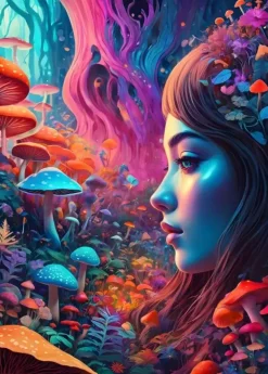 Bluebird Puzzle: Mushroom World (500)