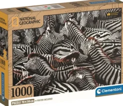 Clementoni: National Geographics - Burchell Zebras (1000)