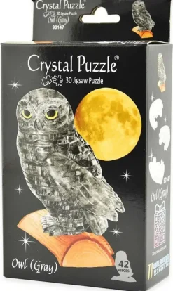 Crystal Puzzle: Owl - Gray (42)