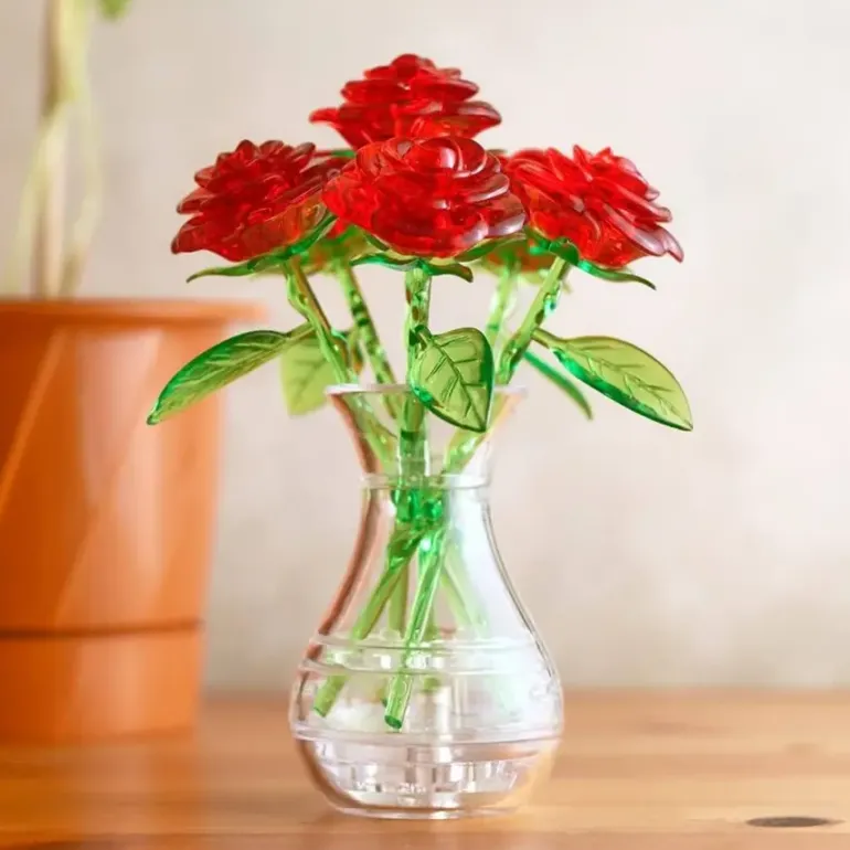 Crystal Puzzle: Six Roses - Red (47)