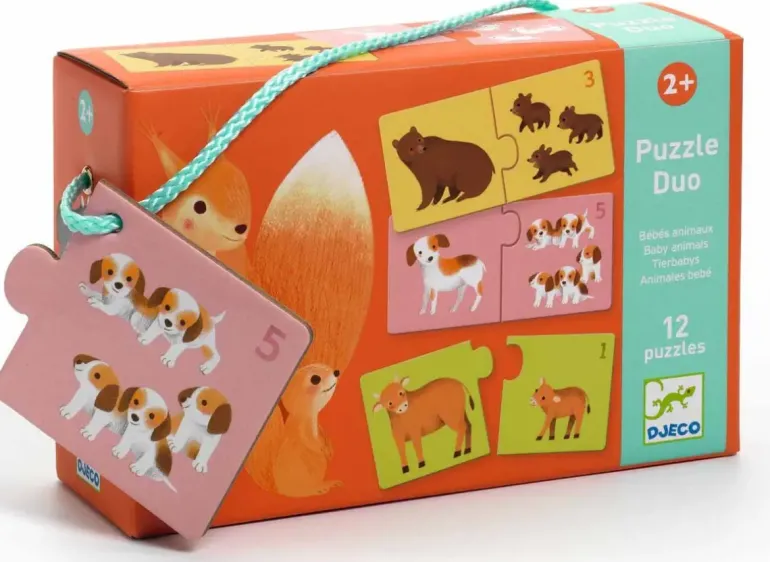 Djeco: Puzzle Duo - Baby Animals (24)