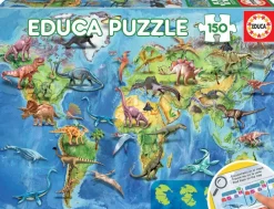 Educa: Dinosaurs World Map (150)