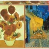Educa: Vincent Van Gogh - Sunflowers + Caffé Terrace at Night (2 x 1000)