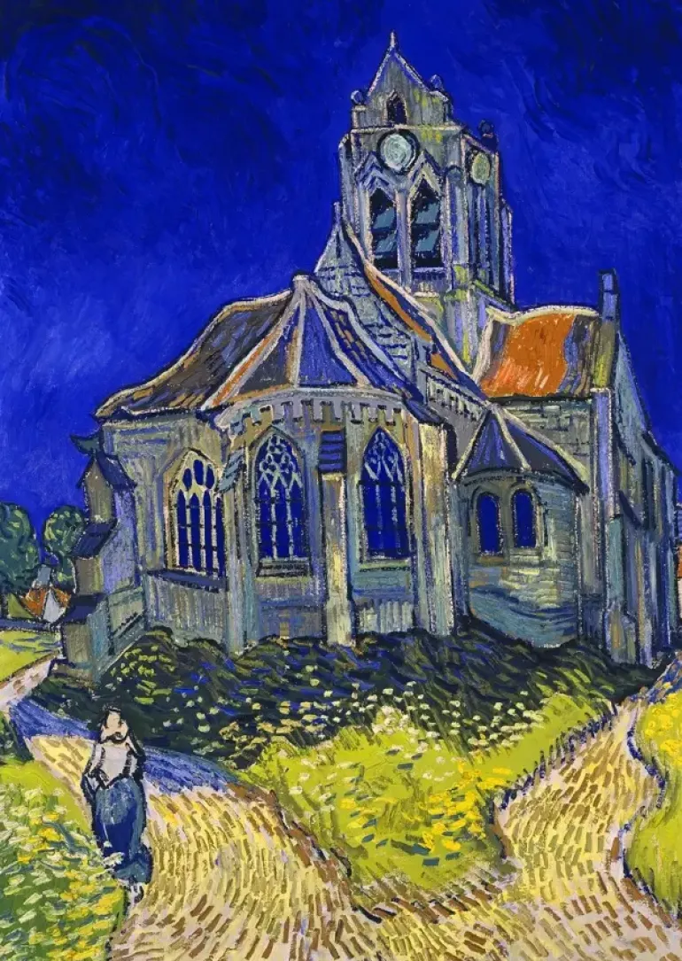 Enjoy: The Church in Auvers-sur-Oise, Vincent Van Gogh (1000)
