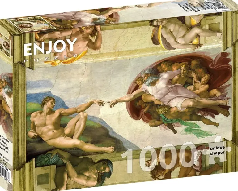 Enjoy: The Creation of Adam, Michelangelo Buonarroti (1000)
