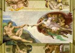 Enjoy: The Creation of Adam, Michelangelo Buonarroti (1000)