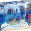 Enjoy: Turquoise Street in Chefchaouen, Maroc (1000)