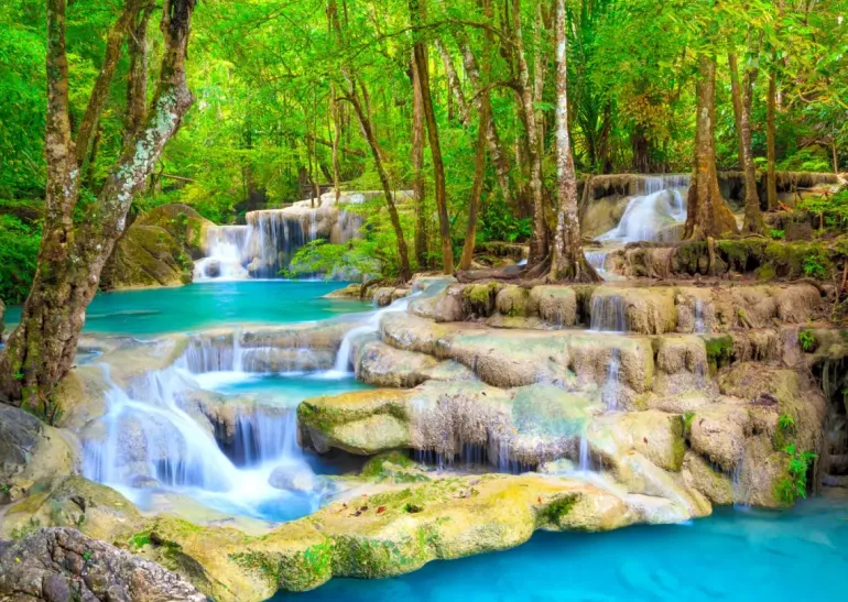 Enjoy: Turquoise Waterfall, Thailand (1000)