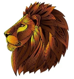 Eureka: Rainbow Wooden Puzzles, Lion (121)