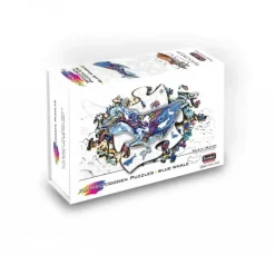 Eureka: Rainbow Wooden Puzzles, Blue Whale (101)
