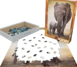 EuroGraphics: Elephant & Baby (1000)