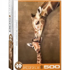 EuroGraphics: Large Pieces - Giraffe Mother's Kiss (500)