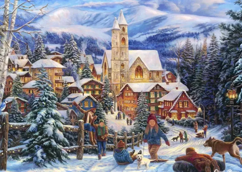 Grafika: Chuck Pinson - Sledding To Town (2000)