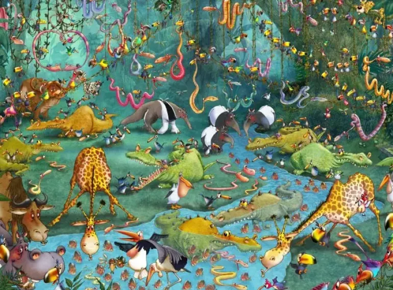 Grafika: Francois Ruyer - Jungle (2000)