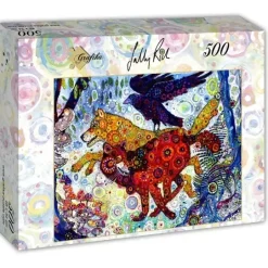 Grafika: Sally Rich - Wolves in a Blue World (1000)