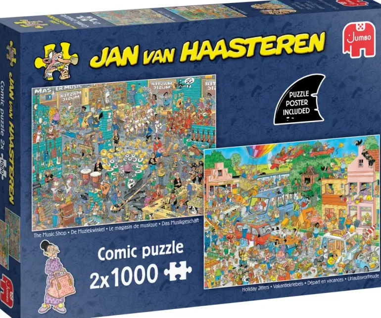 Jan Van Haasteren: 2 x 1000 (The Music Shop, Holiday Jitters)