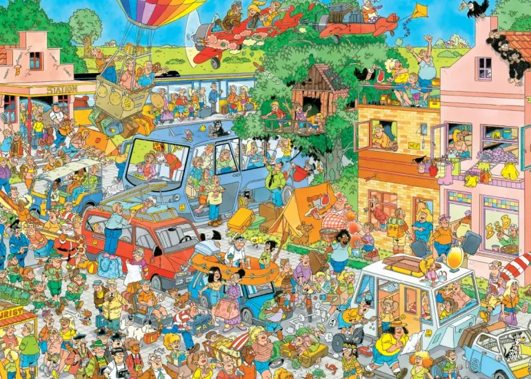 Jan Van Haasteren: 2 x 1000 (The Music Shop, Holiday Jitters)