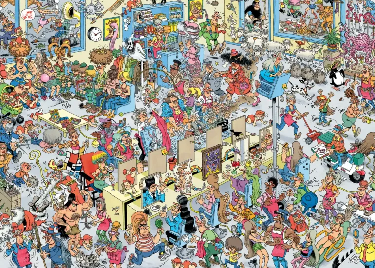 Jan Van Haasteren: At the Hairdressers (1000)