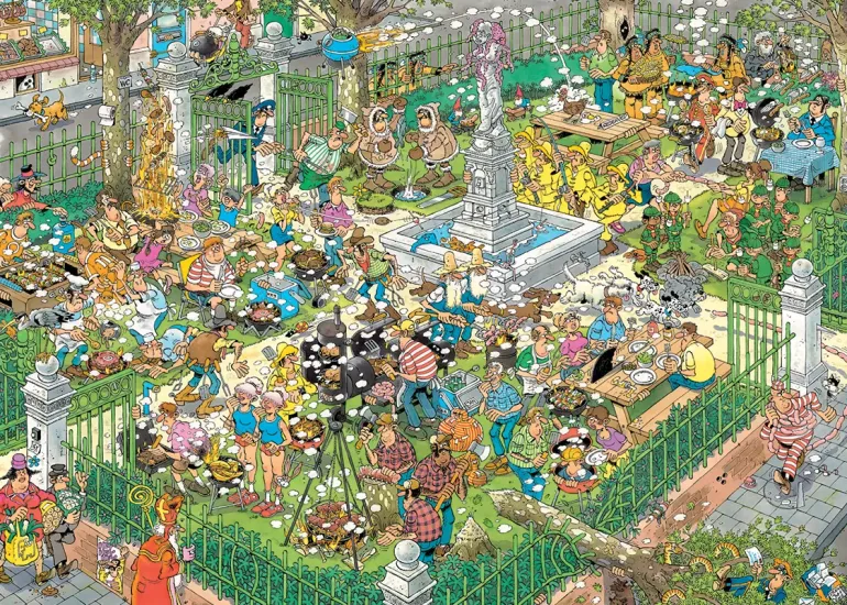 Jan Van Haasteren: BBQ Party! (1000)