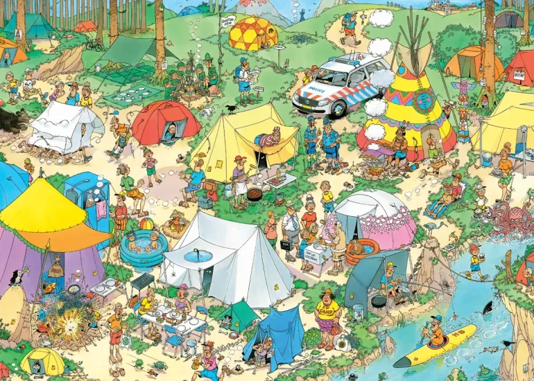 Jan Van Haasteren: Camping in the Forest (1000)