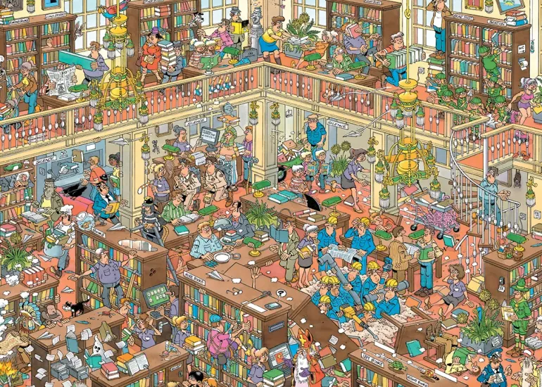 Jan Van Haasteren: The Library XL (500)