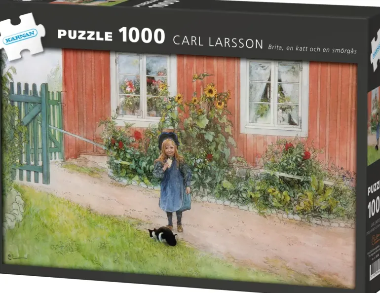 Kärnan: Carl Larsson - Brita, en katt och en smörgås (1000)