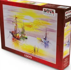 Nova Puzzle: Sunset and Boats (1500)