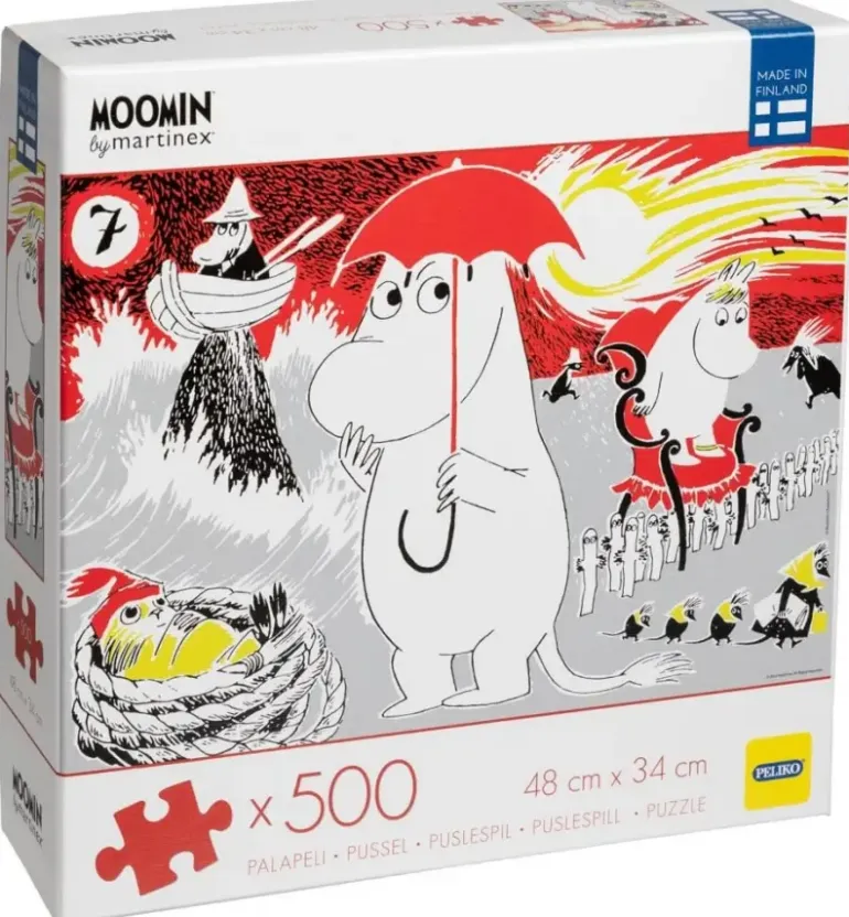 Peliko: Mumin - Moomin, Med Rött Paraply (500)