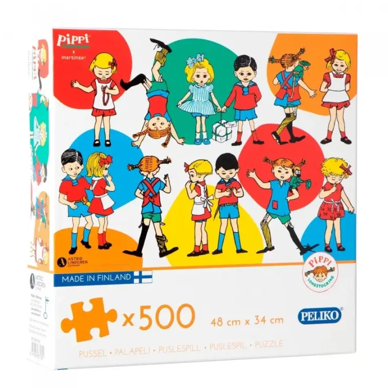 Peliko: Pippi Långstrump - Pippi, Tommy & Annika (500)