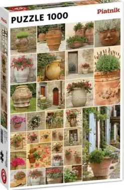 Piatnik: Clay Pots with Flowers (1000)