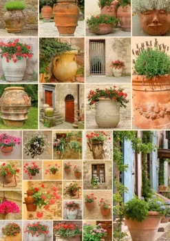 Piatnik: Clay Pots with Flowers (1000)
