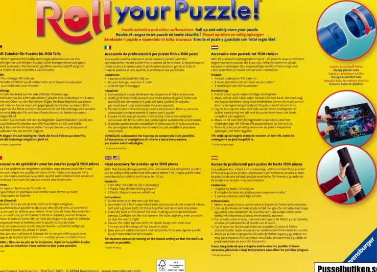 Pusselmatta 300 - 1500 bitar (Ravensburger)