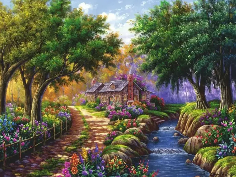 Ravensburger: Cottage by the River (1500)