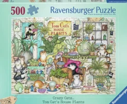 Ravensburger: Crazy Cats - Tom Cat's House Plants (500)