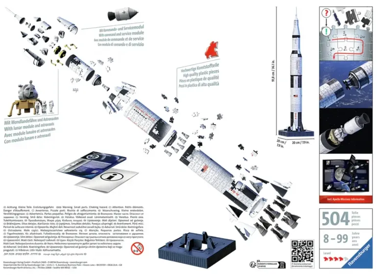 Ravensburger: 3D - Apollo Saturn V (504)
