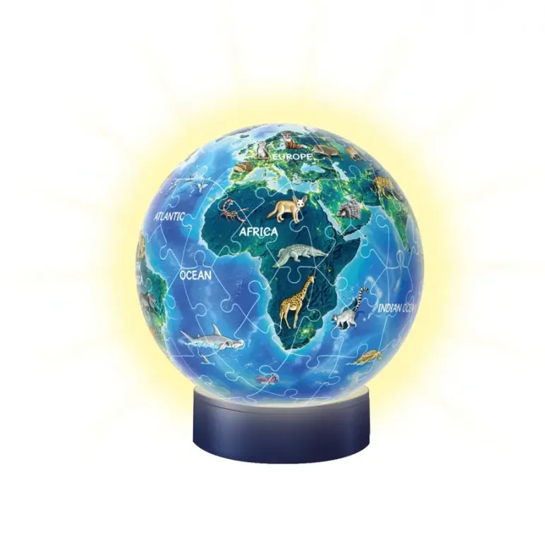 Ravensburger: 3D - Childrens Globe Nightlight, Earth by Night (74)