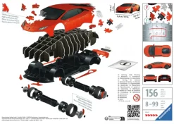 Ravensburger: 3D - Lamborghini Huracan EVO, Orange (156)