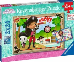 Ravensburger: Gabbys Dollhouse - Let's Pirate Party! (2 x 24)