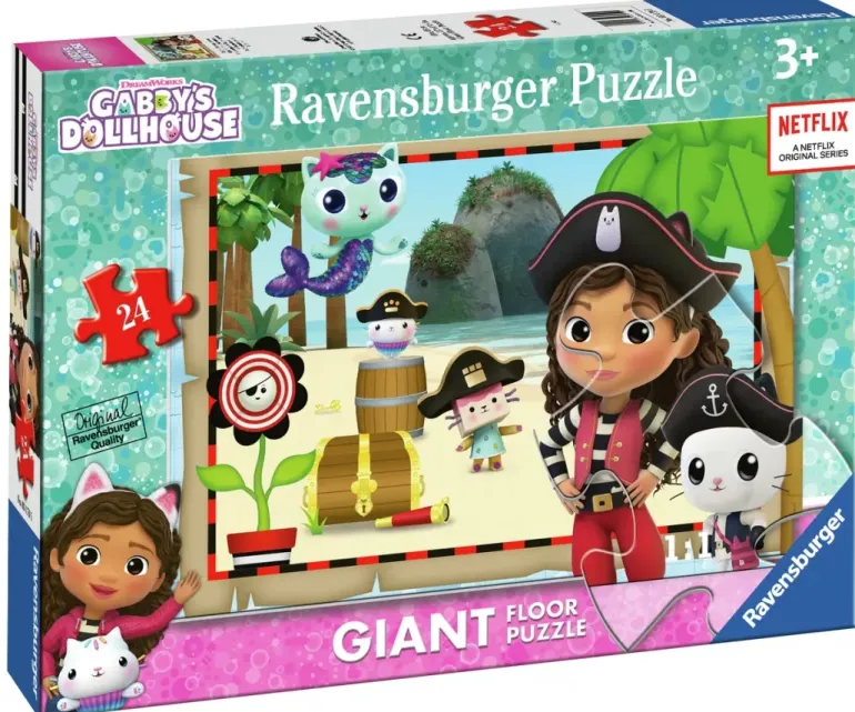 Ravensburger: Golvpussel - Gabbys Dollhouse, Gabbys Pirate Adventures! (24)