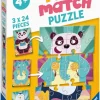 Ravensburger: Mix & Match - Animal Rock! (3 x 24)