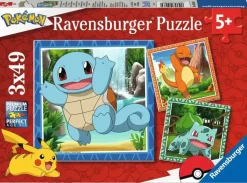 Ravensburger: Pokemon - Charmander, Bullbasaur and Squirtle (3 x 49)