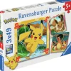 Ravensburger: Pokemon - Pikachu, Charizard and Eevee! (3 x 49)