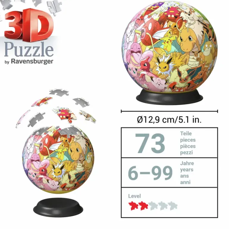 Ravensburger: Puzzle Ball - Pokemon, Kanto Region (72)